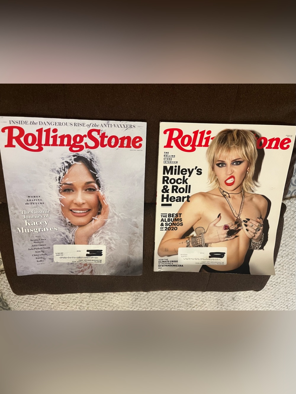 the Rolling Stones Covers Featuring Red Logo on White
